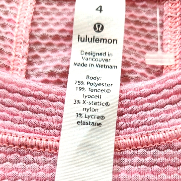 Lululemon Long Distance Short Sleeve Sweat Wick Lightweight Workout Pink 4 - Picture 4 of 9